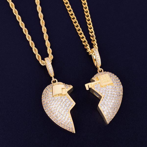 Couple-key-Heart-pendant-Pendant-Necklace-Tennis-Chain-Gold-Color-AAA-Cubic-Zirconia-Men-s-Hip-5